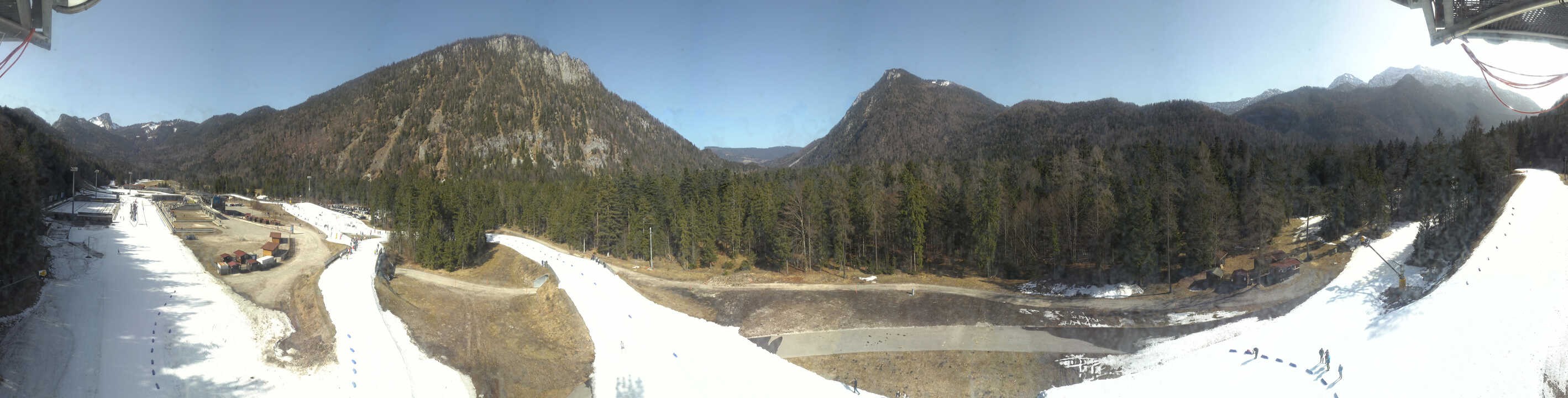 Archiv Foto Webcam Ruhpolding: Panorama Chiemgau Arena
