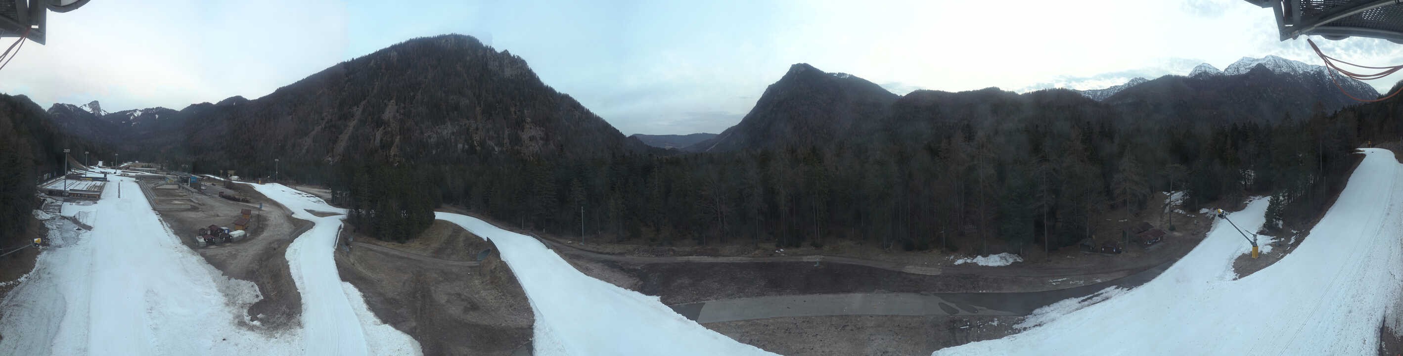Archiv Foto Webcam Ruhpolding: Panorama Chiemgau Arena