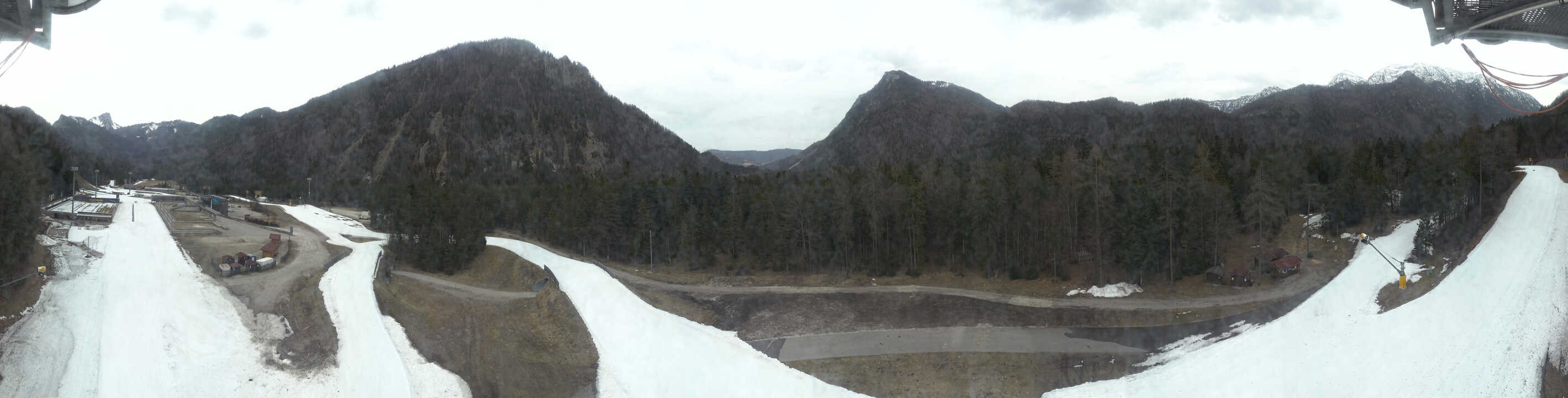 Archiv Foto Webcam Ruhpolding: Panorama Chiemgau Arena