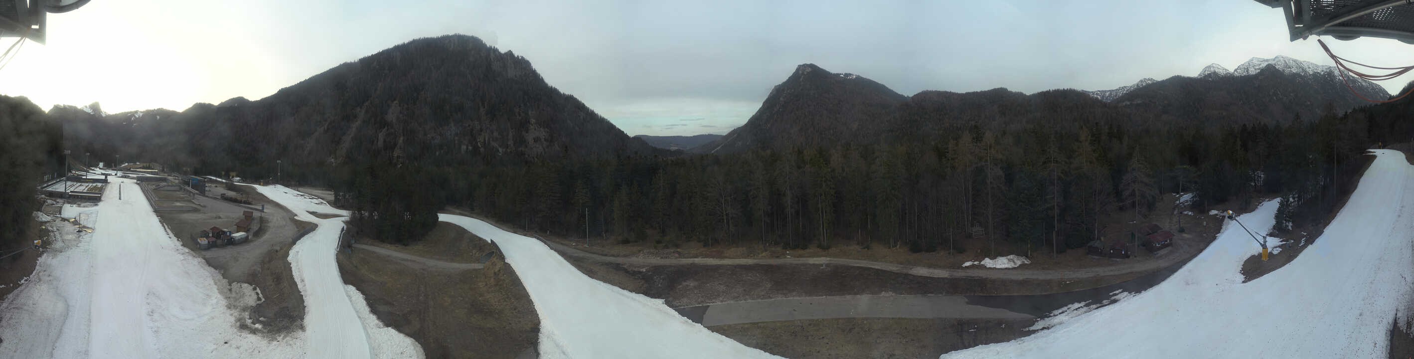 Archiv Foto Webcam Ruhpolding: Panorama Chiemgau Arena