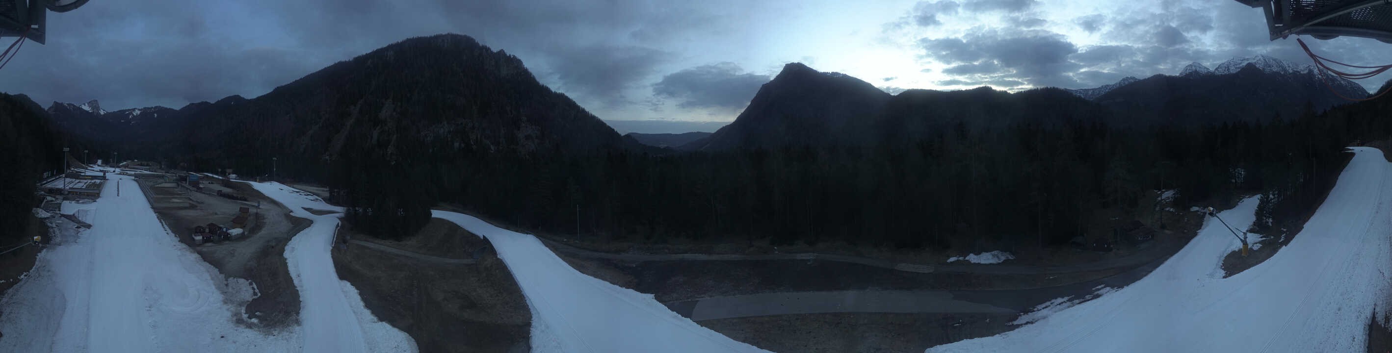 Archiv Foto Webcam Ruhpolding: Panorama Chiemgau Arena
