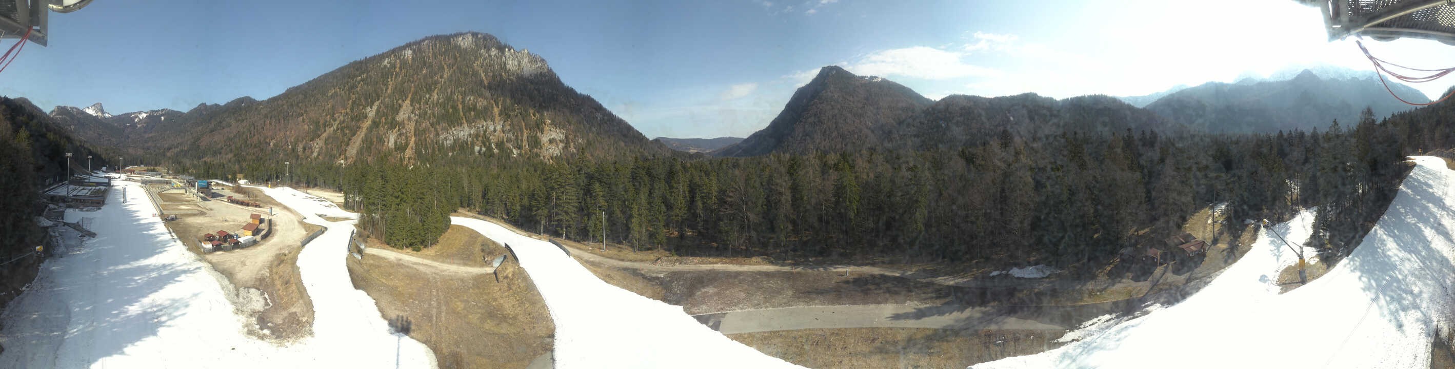 Archiv Foto Webcam Ruhpolding: Panorama Chiemgau Arena