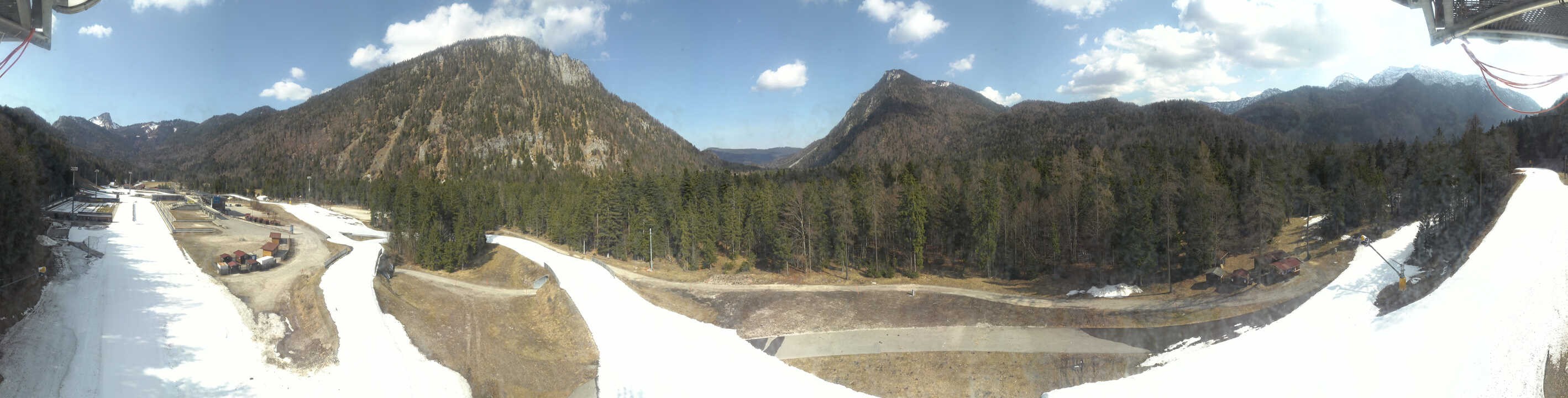 Archiv Foto Webcam Ruhpolding: Panorama Chiemgau Arena