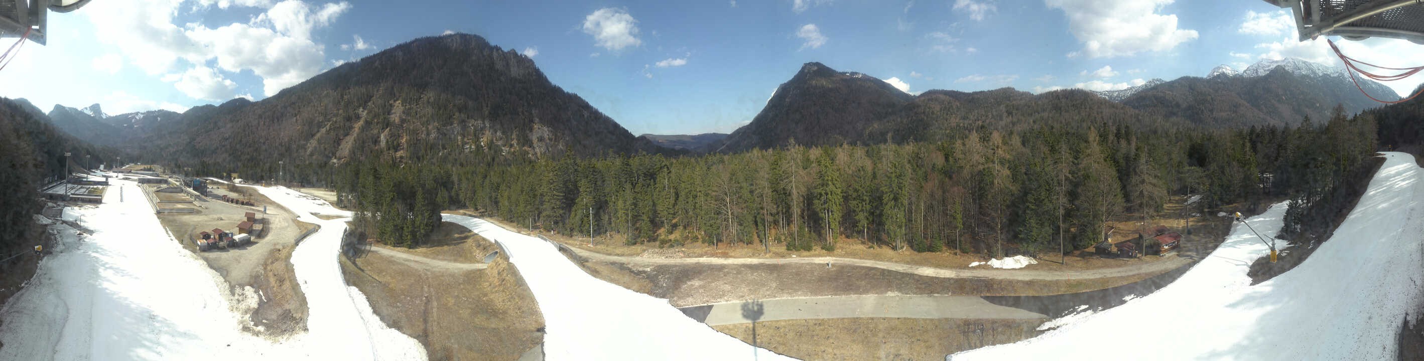 Archiv Foto Webcam Ruhpolding: Panorama Chiemgau Arena