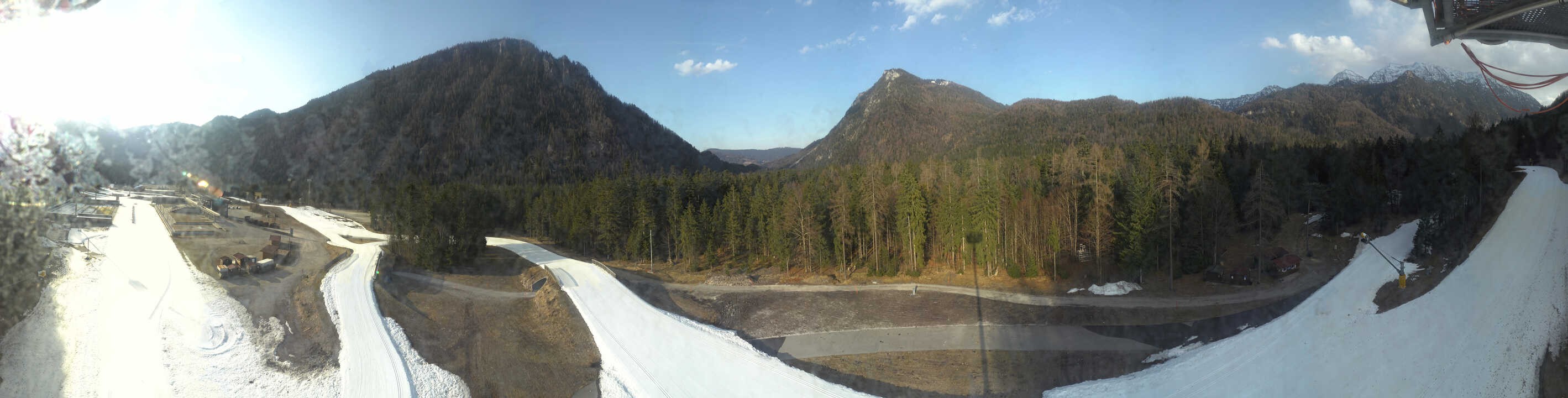 Archiv Foto Webcam Ruhpolding: Panorama Chiemgau Arena