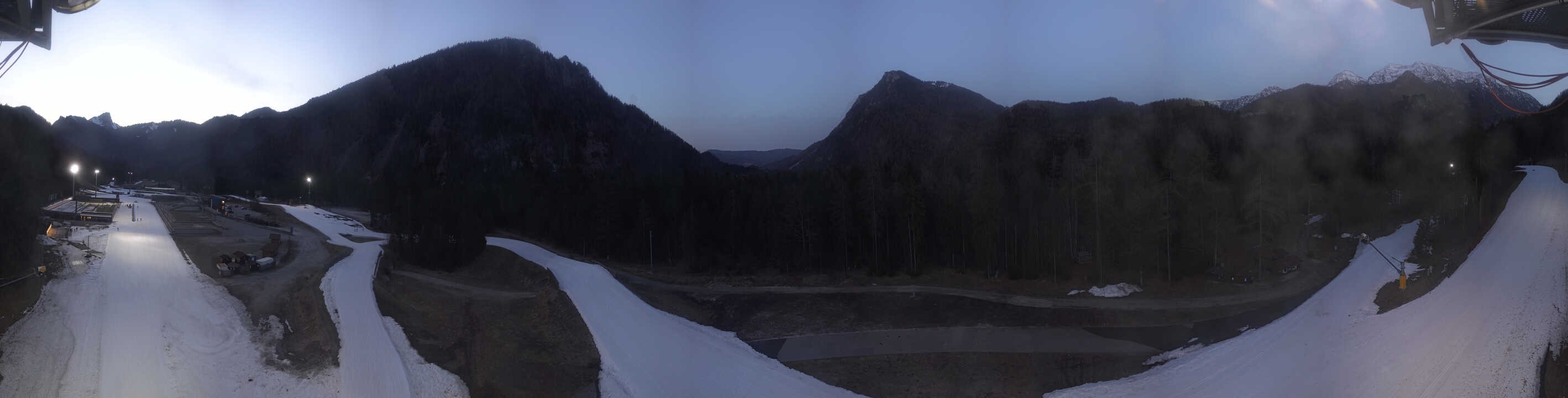 Archiv Foto Webcam Ruhpolding: Panorama Chiemgau Arena