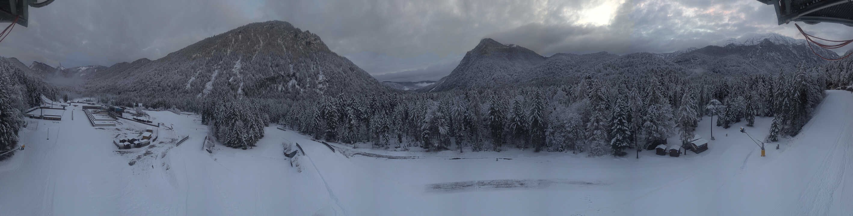 Archiv Foto Webcam Ruhpolding: Panorama Chiemgau Arena