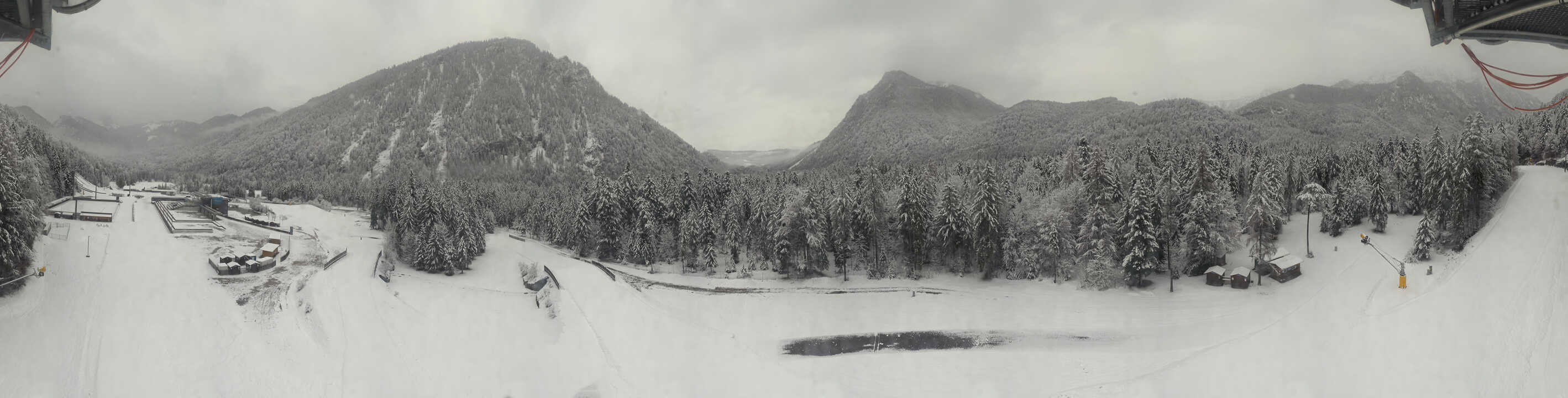 Archiv Foto Webcam Ruhpolding: Panorama Chiemgau Arena