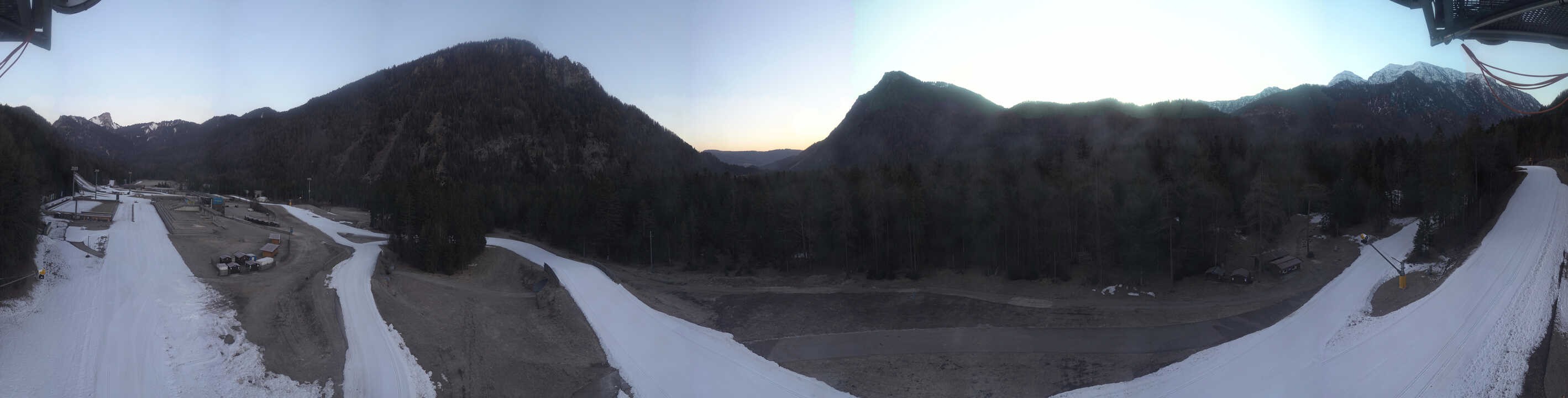 Archiv Foto Webcam Ruhpolding: Panorama Chiemgau Arena