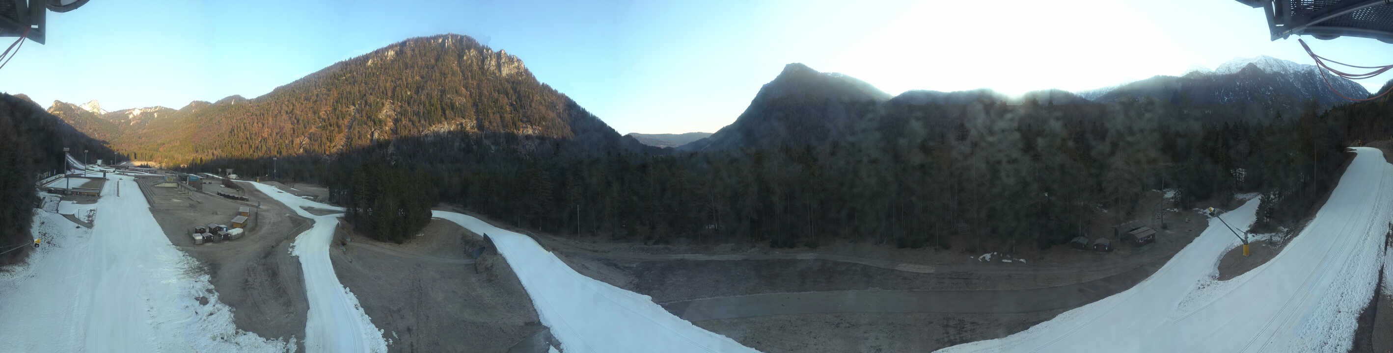 Archiv Foto Webcam Ruhpolding: Panorama Chiemgau Arena