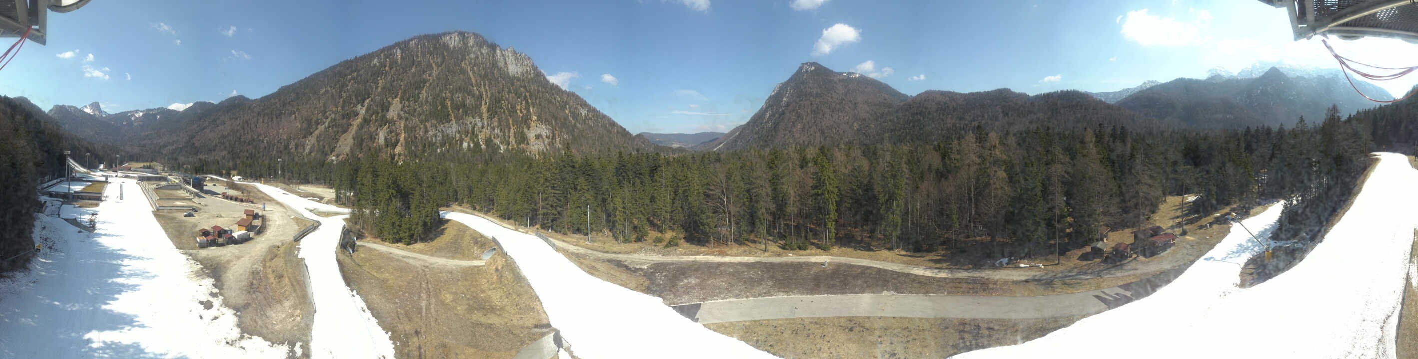 Archiv Foto Webcam Ruhpolding: Panorama Chiemgau Arena