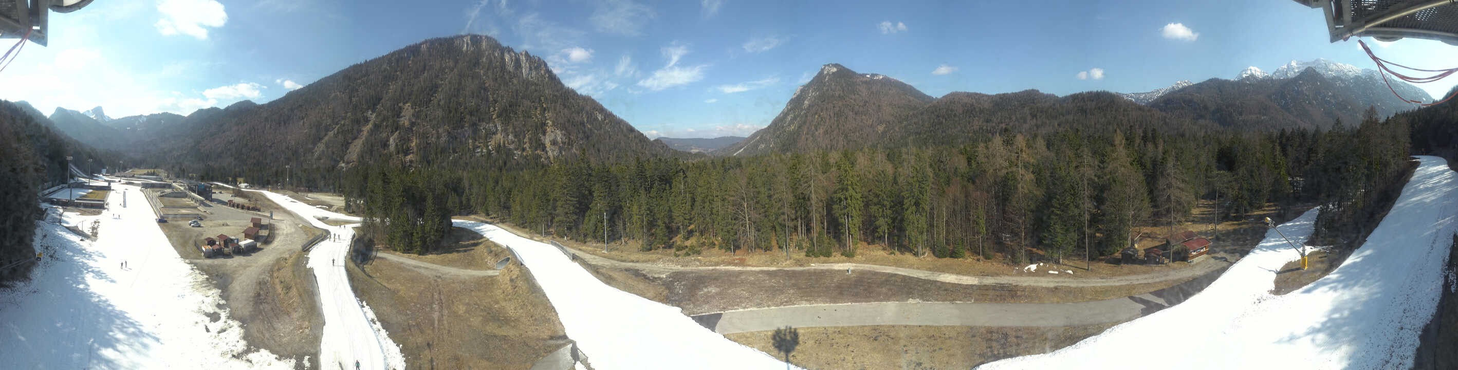 Archiv Foto Webcam Ruhpolding: Panorama Chiemgau Arena