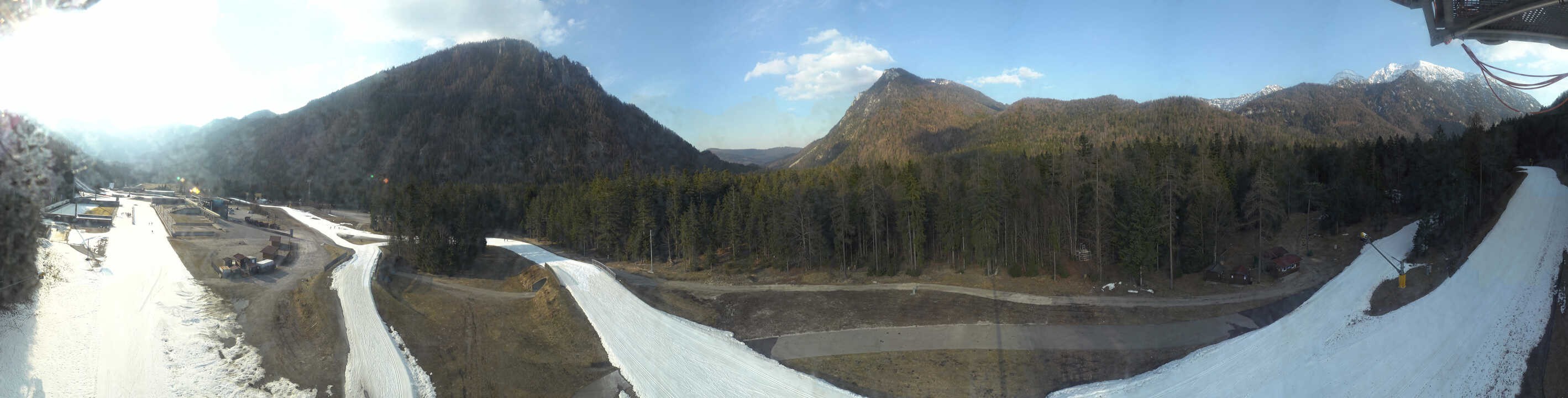 Archiv Foto Webcam Ruhpolding: Panorama Chiemgau Arena
