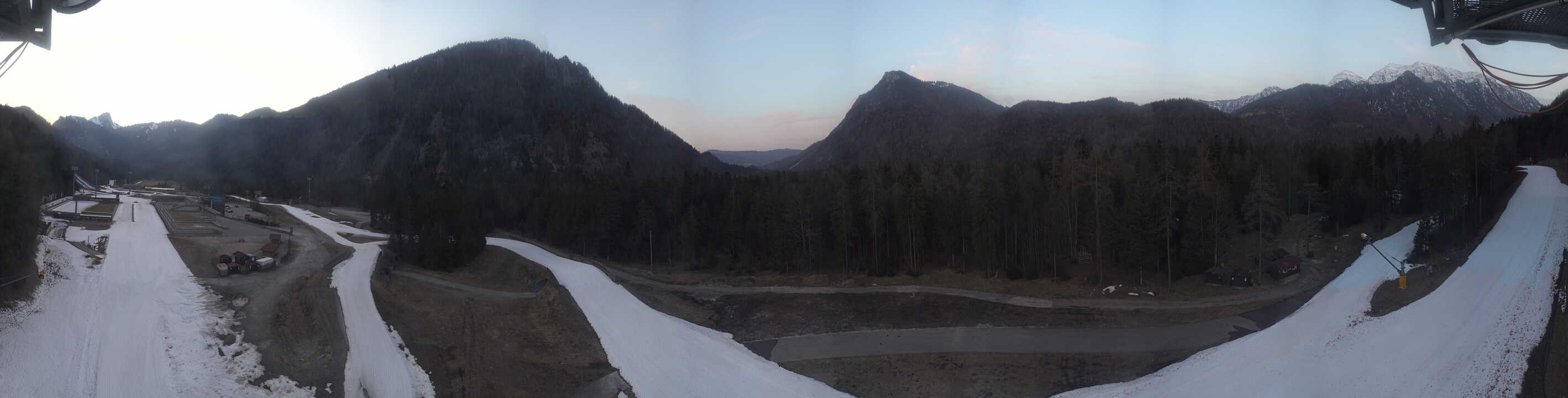 Archiv Foto Webcam Ruhpolding: Panorama Chiemgau Arena