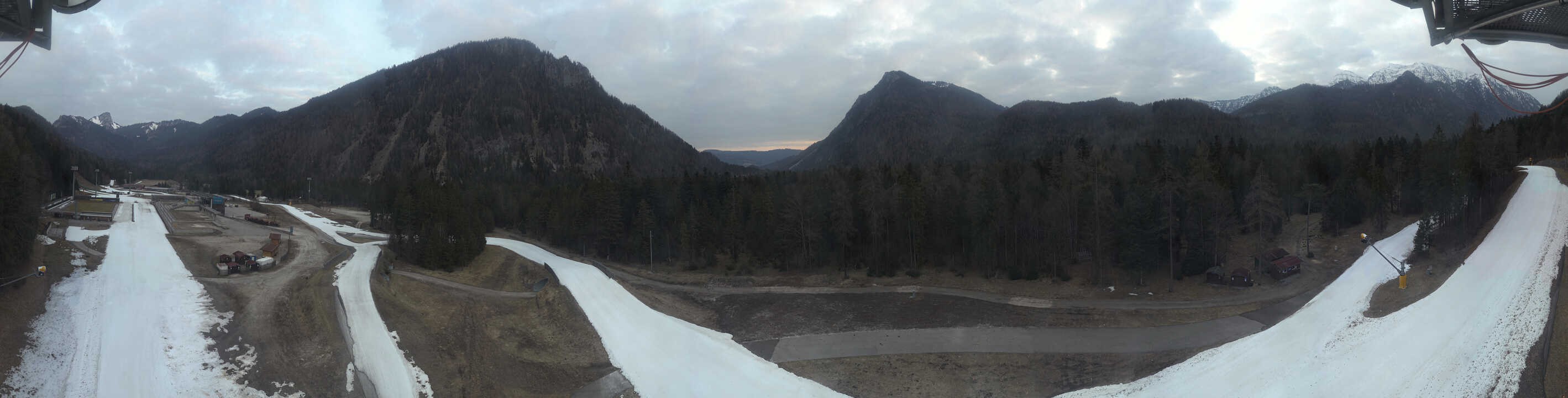 Archiv Foto Webcam Ruhpolding: Panorama Chiemgau Arena