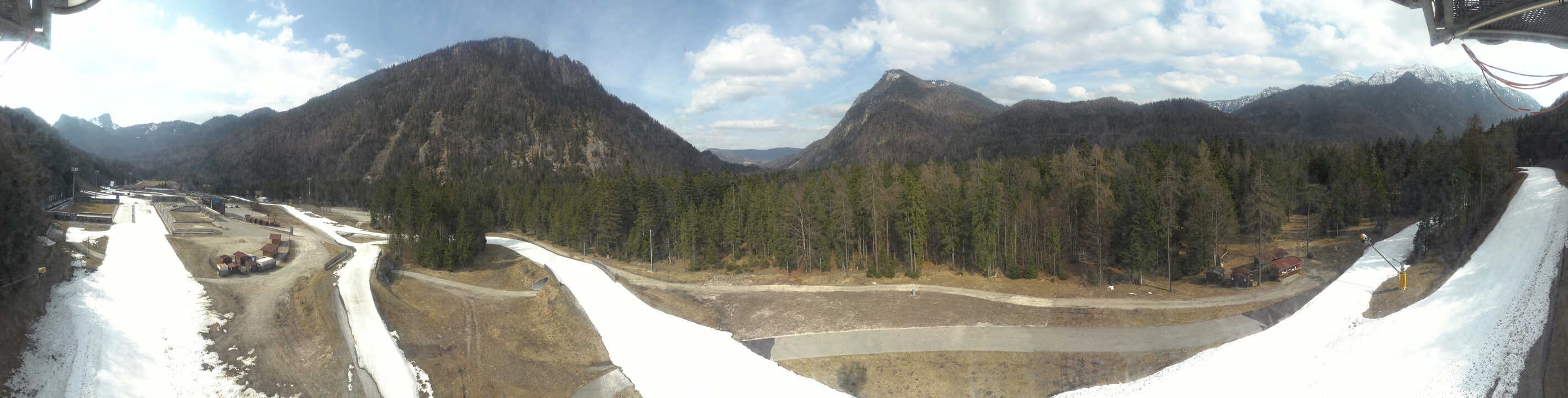Archiv Foto Webcam Ruhpolding: Panorama Chiemgau Arena