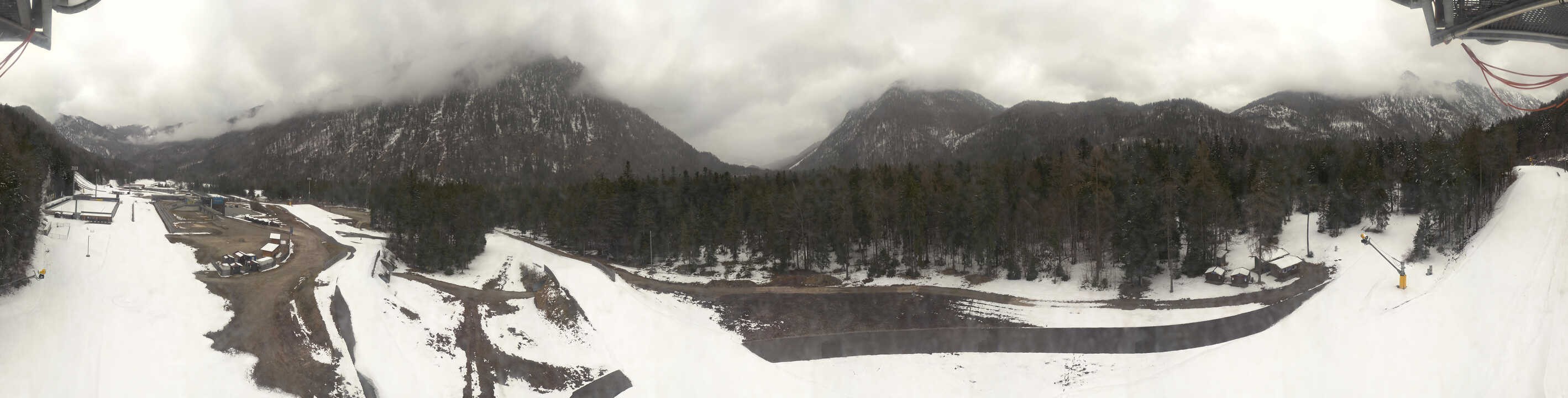 Archiv Foto Webcam Ruhpolding: Panorama Chiemgau Arena
