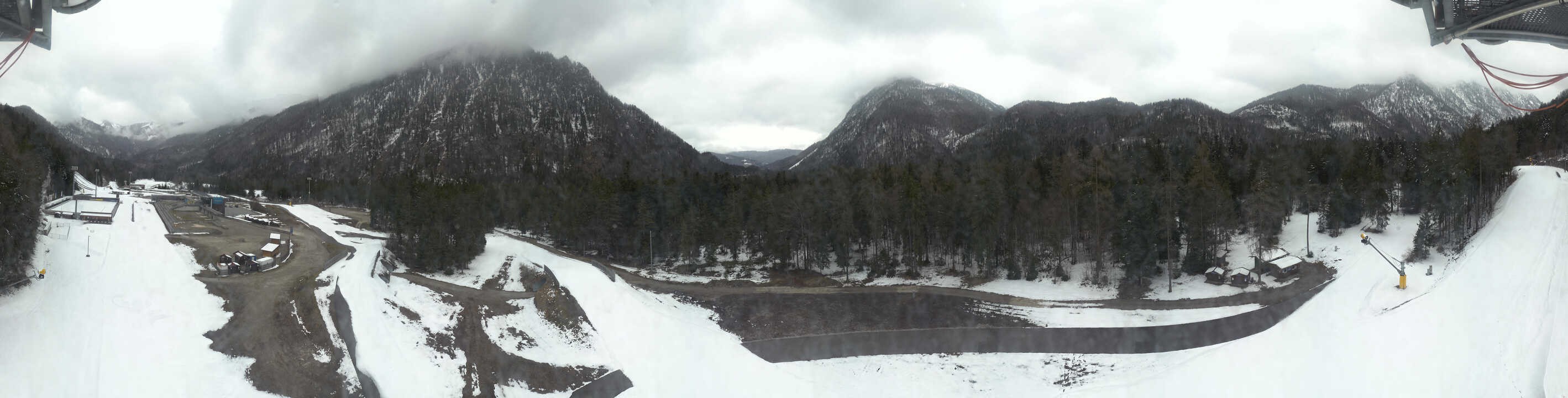 Archiv Foto Webcam Ruhpolding: Panorama Chiemgau Arena