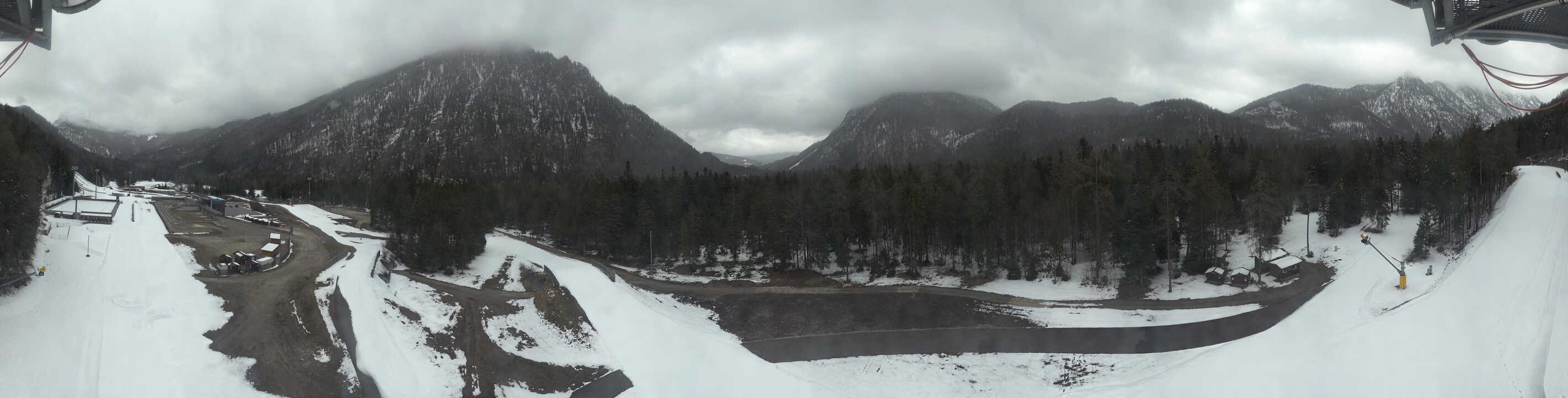 Archiv Foto Webcam Ruhpolding: Panorama Chiemgau Arena