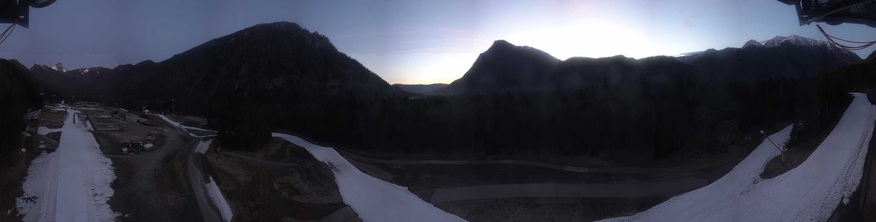 Archiv Foto Webcam Ruhpolding: Panorama Chiemgau Arena