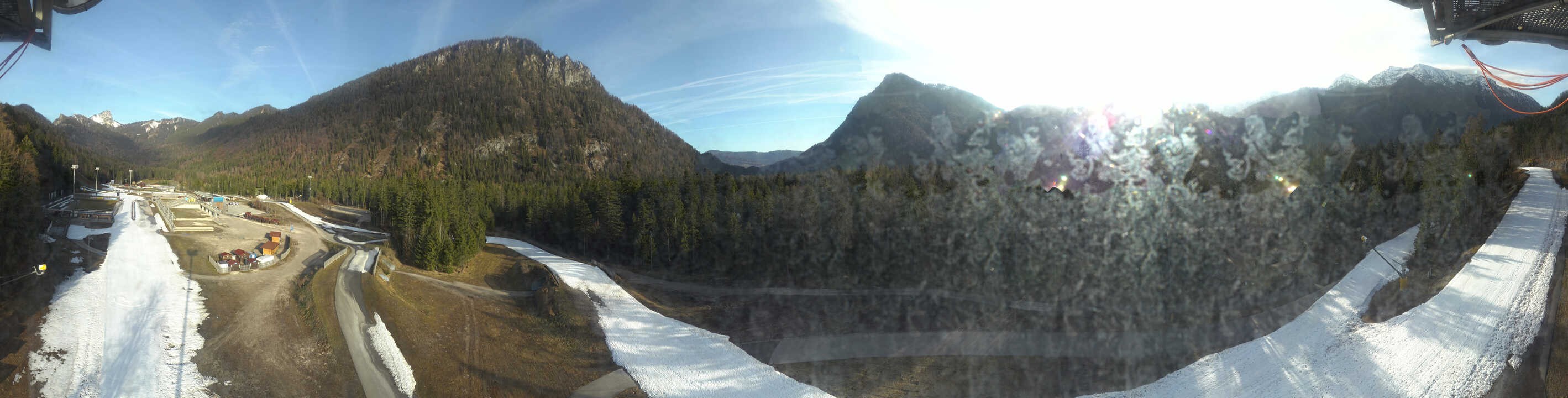 Archiv Foto Webcam Ruhpolding: Panorama Chiemgau Arena