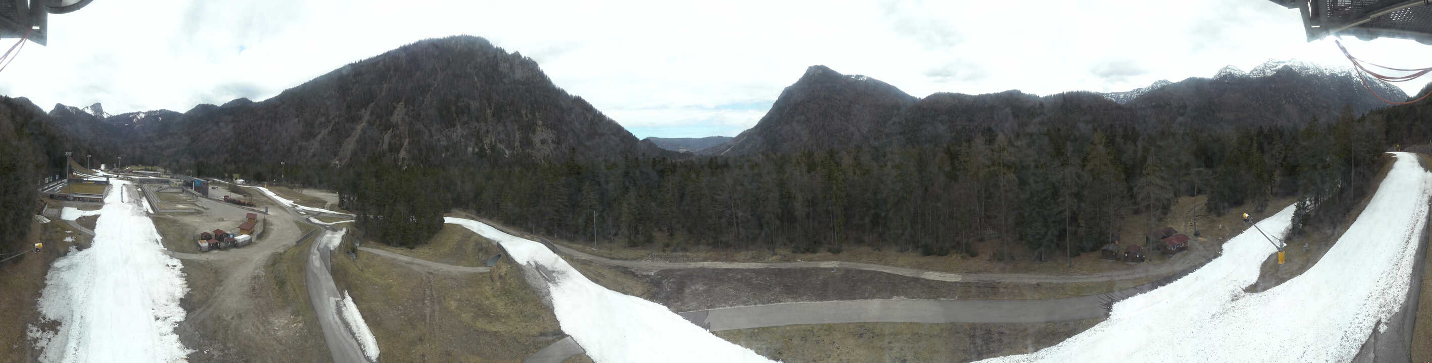 Archiv Foto Webcam Ruhpolding: Panorama Chiemgau Arena
