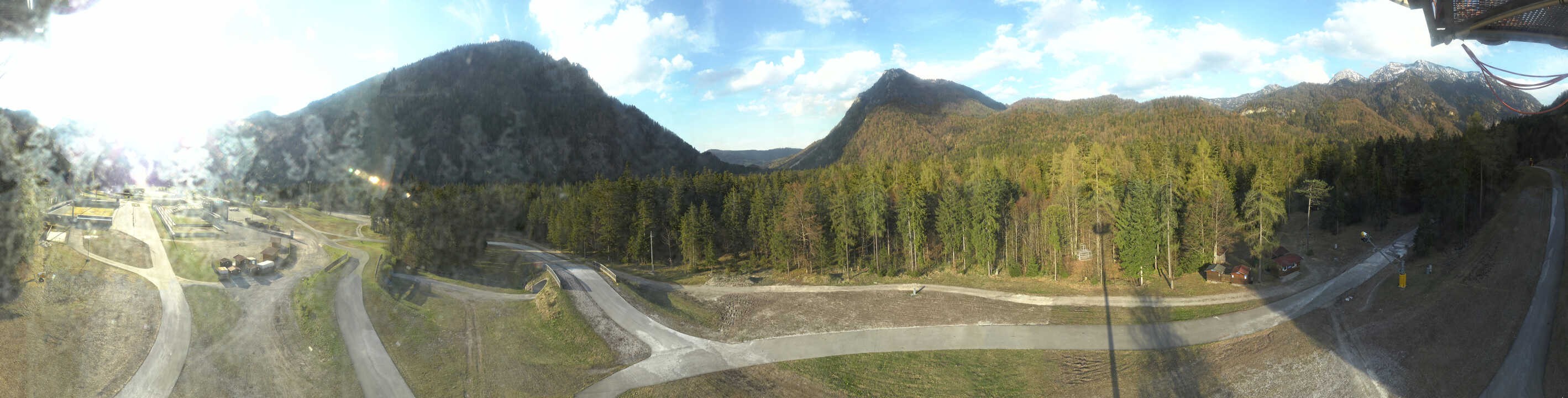 Archiv Foto Webcam Ruhpolding: Panorama Chiemgau Arena