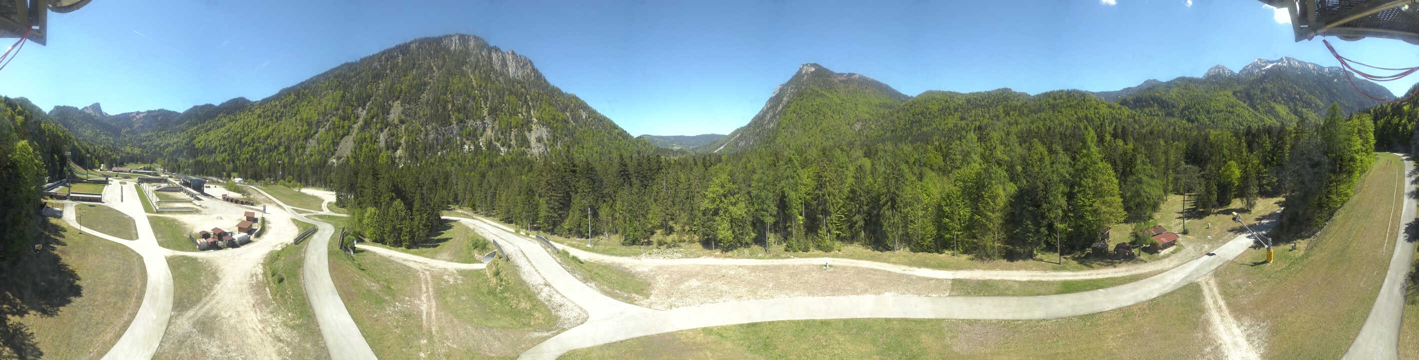 Archiv Foto Webcam Ruhpolding: Panorama Chiemgau Arena