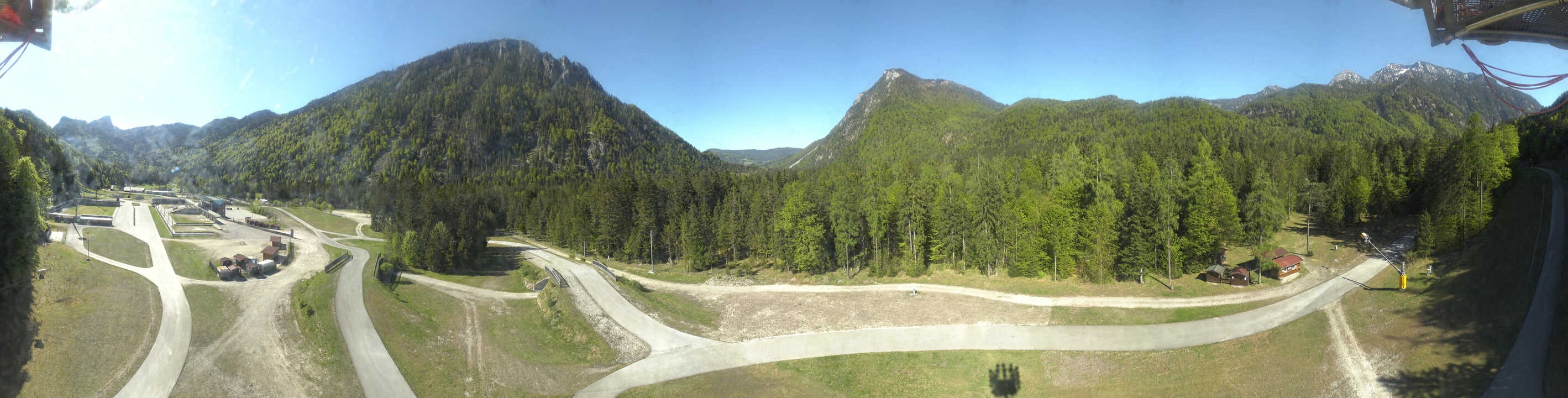 Archiv Foto Webcam Ruhpolding: Panorama Chiemgau Arena