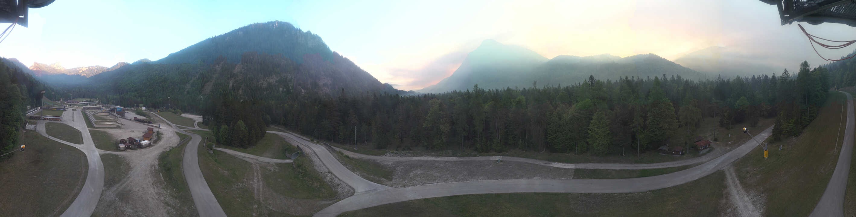 Archiv Foto Webcam Ruhpolding: Panorama Chiemgau Arena