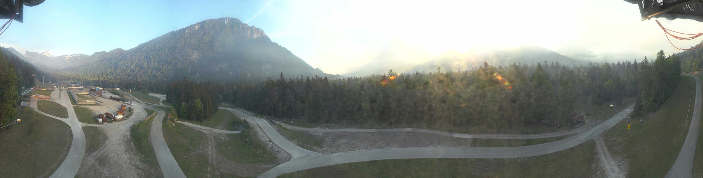 Archiv Foto Webcam Ruhpolding: Panorama Chiemgau Arena