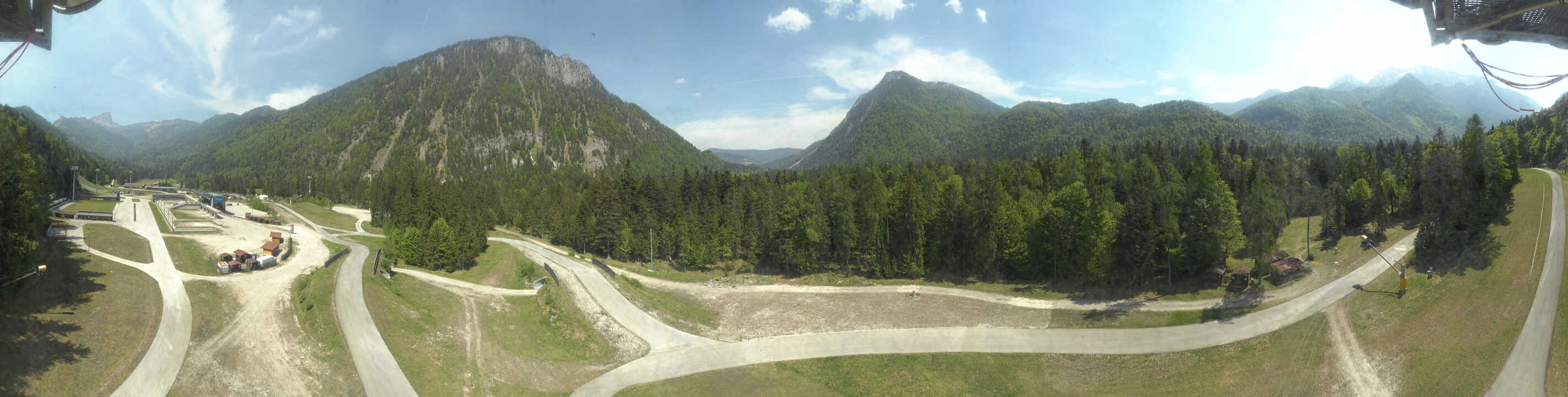 Archiv Foto Webcam Ruhpolding: Panorama Chiemgau Arena