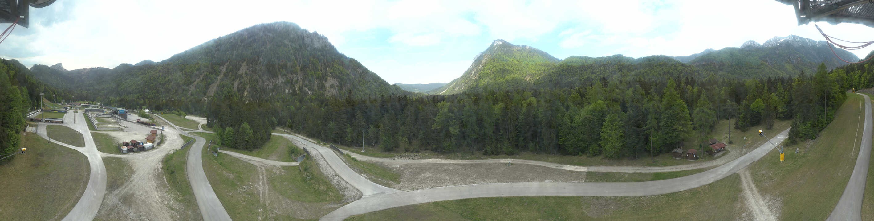 Archiv Foto Webcam Ruhpolding: Panorama Chiemgau Arena