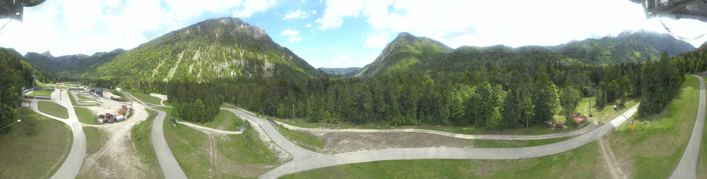 Archiv Foto Webcam Ruhpolding: Panorama Chiemgau Arena