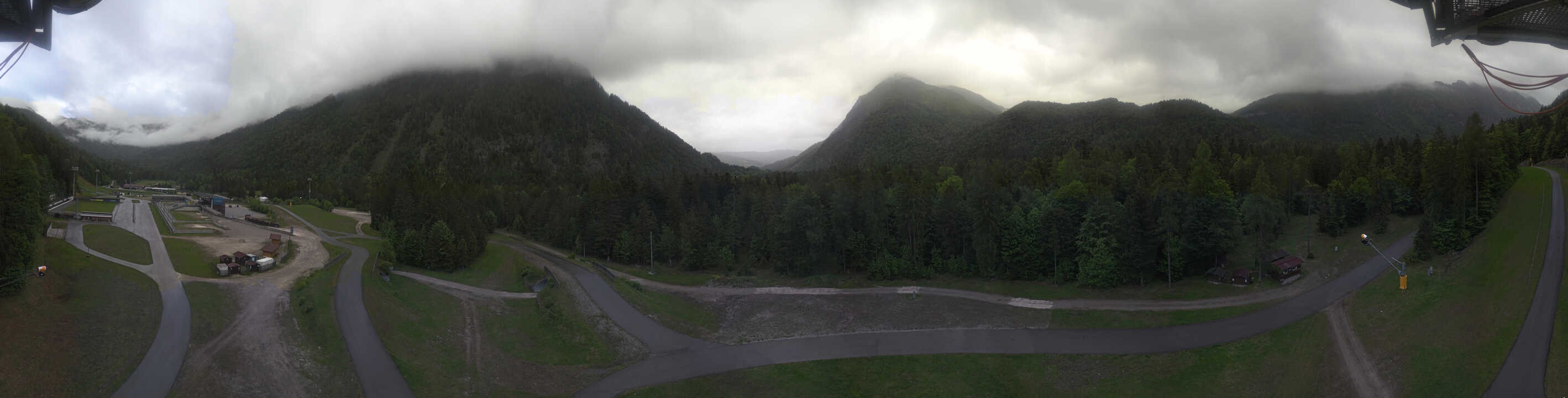 Archiv Foto Webcam Ruhpolding: Panorama Chiemgau Arena