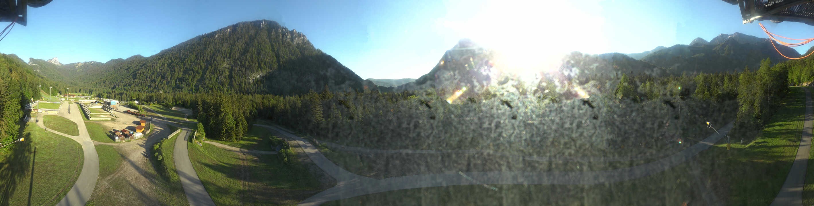Archiv Foto Webcam Ruhpolding: Panorama Chiemgau Arena