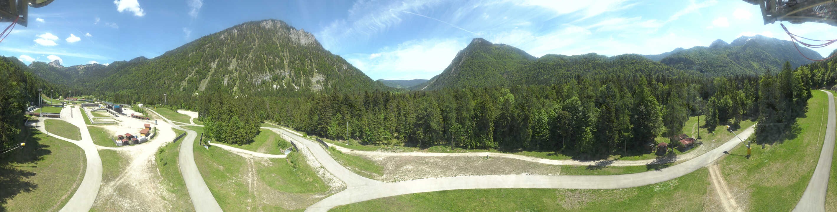 Archiv Foto Webcam Ruhpolding: Panorama Chiemgau Arena