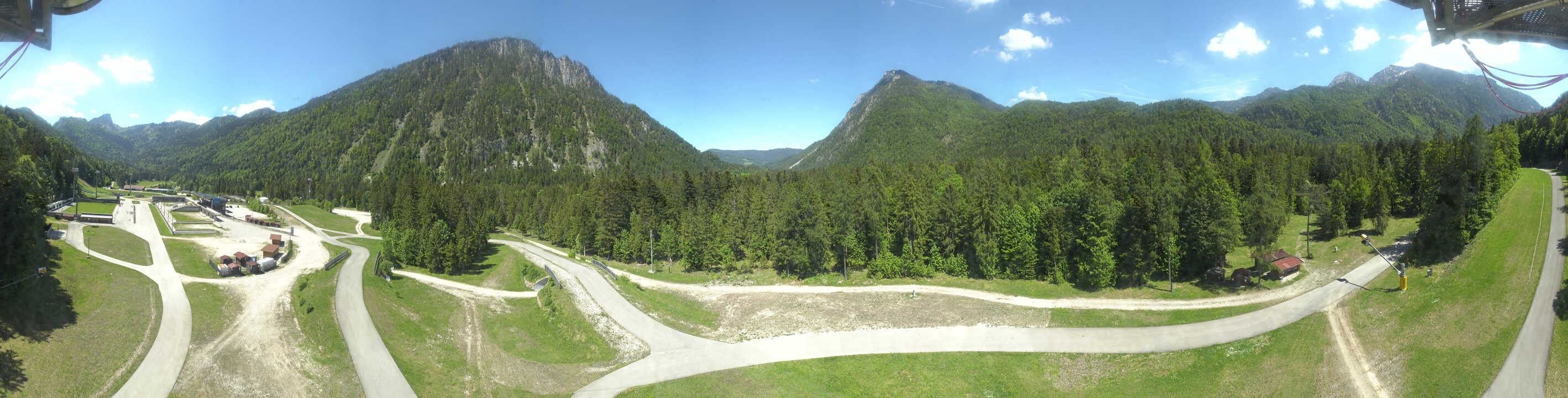 Archiv Foto Webcam Ruhpolding: Panorama Chiemgau Arena