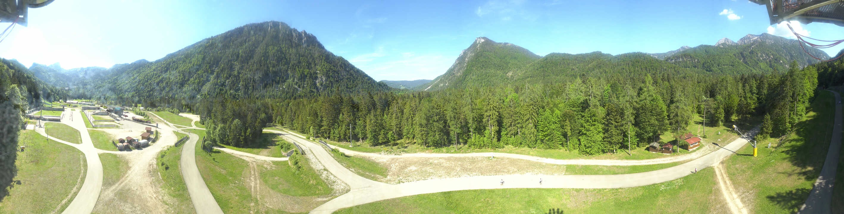Archiv Foto Webcam Ruhpolding: Panorama Chiemgau Arena