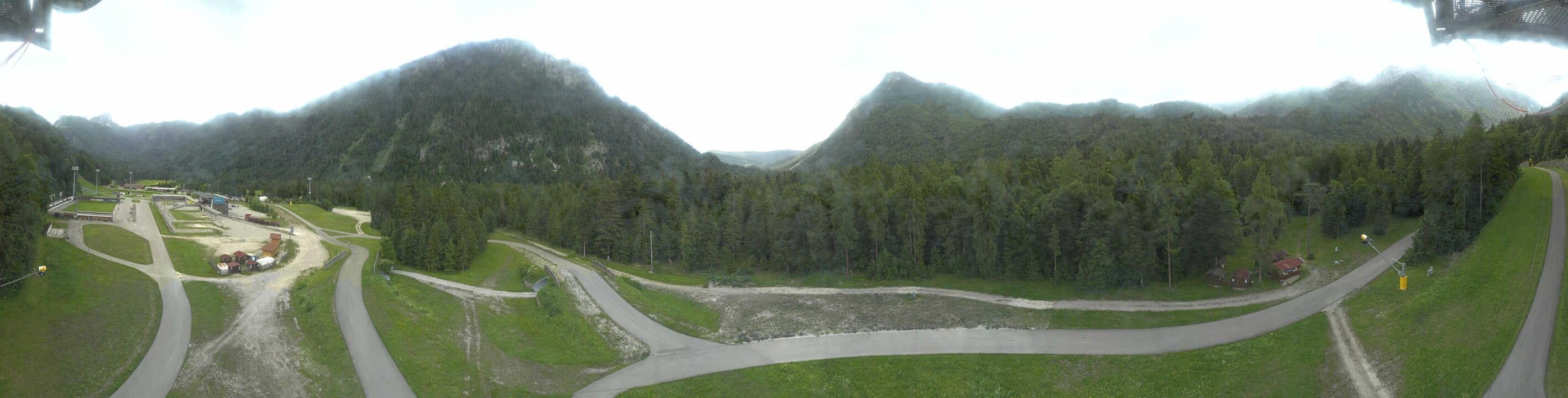 Archiv Foto Webcam Ruhpolding: Panorama Chiemgau Arena