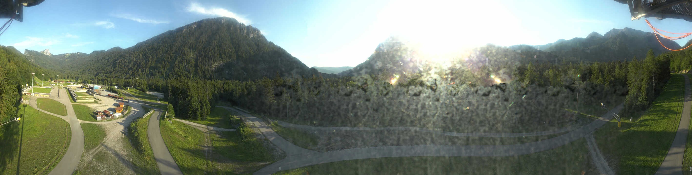 Archiv Foto Webcam Ruhpolding: Panorama Chiemgau Arena