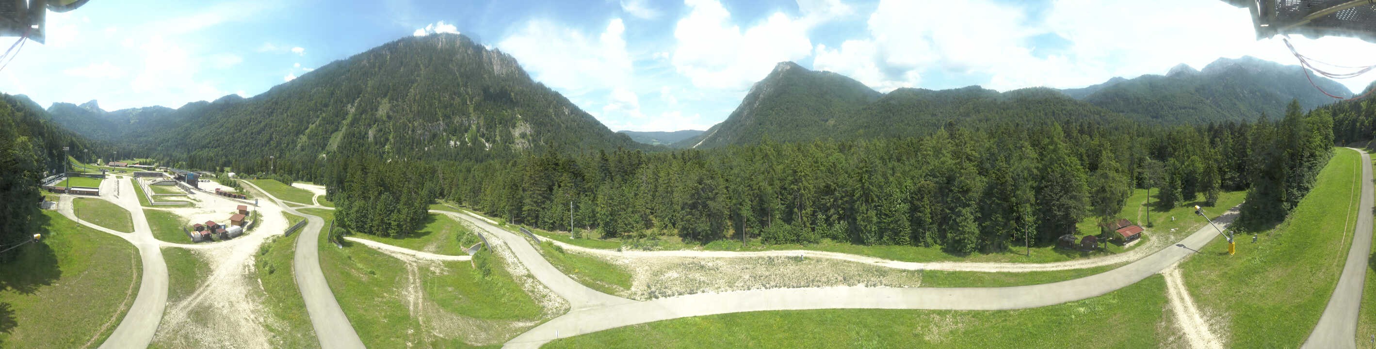Archiv Foto Webcam Ruhpolding: Panorama Chiemgau Arena