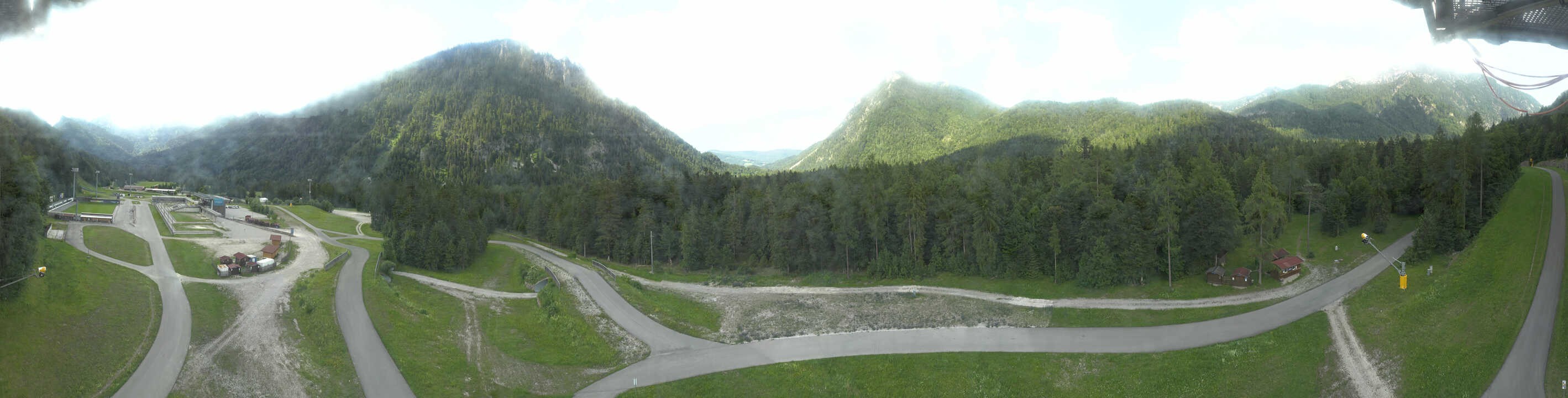 Archiv Foto Webcam Ruhpolding: Panorama Chiemgau Arena
