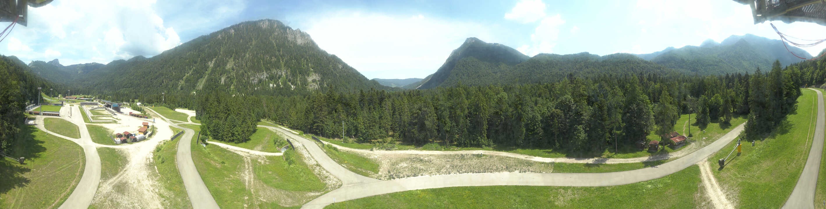 Archiv Foto Webcam Ruhpolding: Panorama Chiemgau Arena