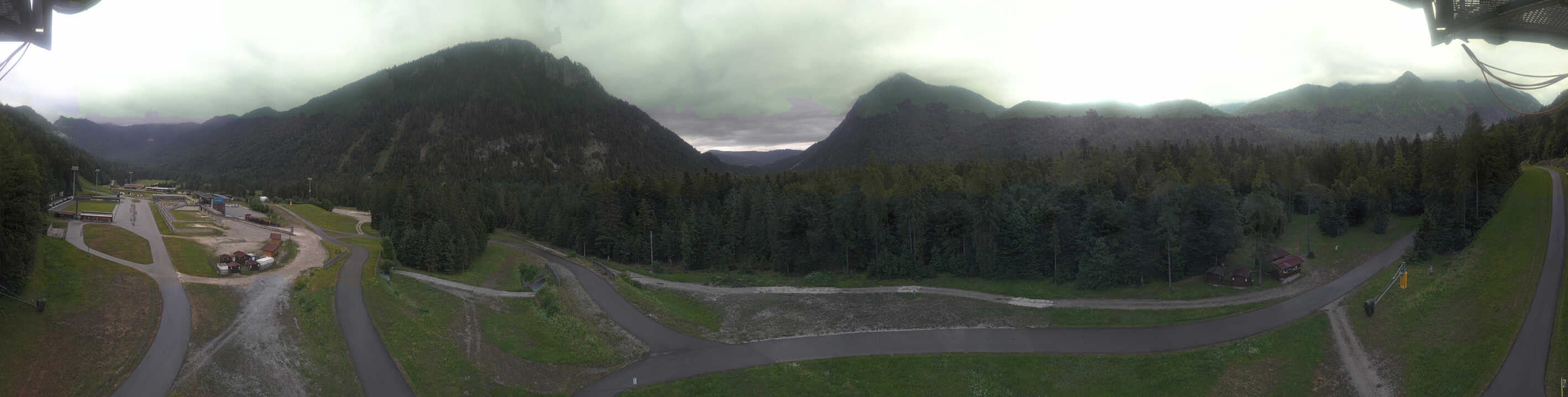 Archiv Foto Webcam Ruhpolding: Panorama Chiemgau Arena