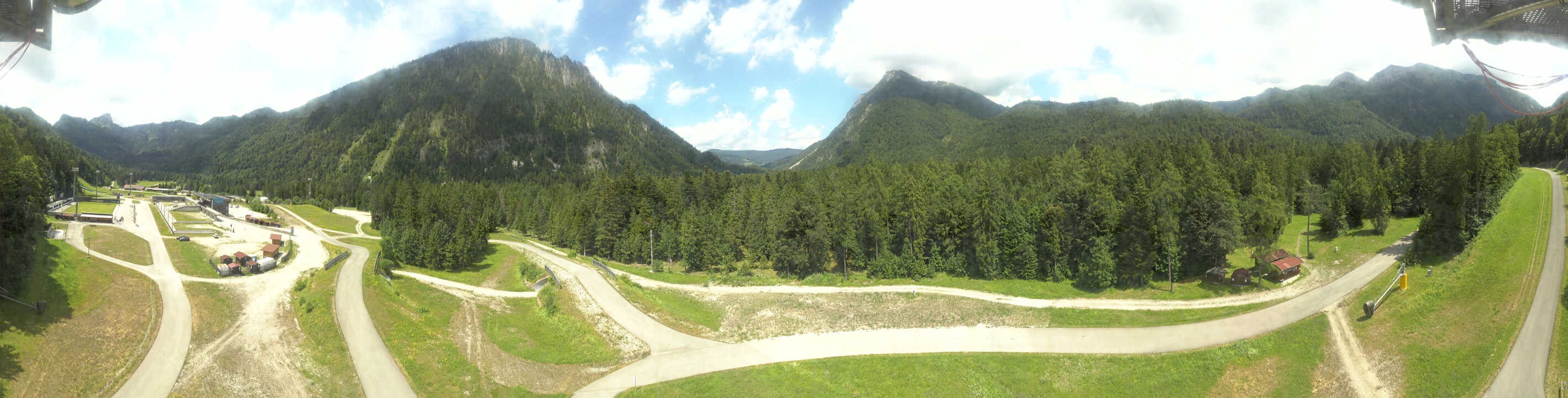 Archiv Foto Webcam Ruhpolding: Panorama Chiemgau Arena