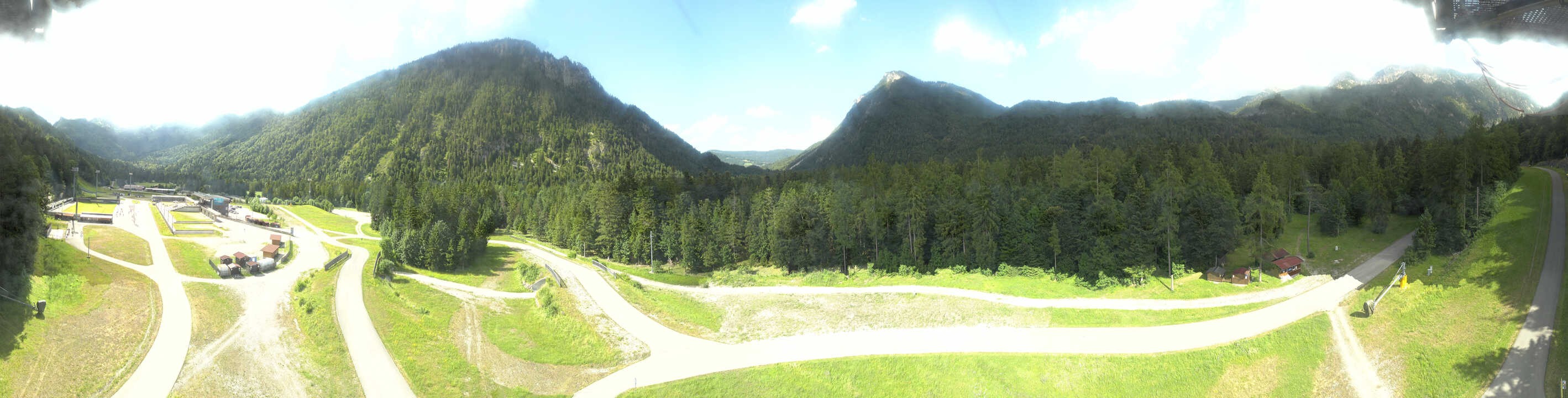 Archiv Foto Webcam Ruhpolding: Panorama Chiemgau Arena