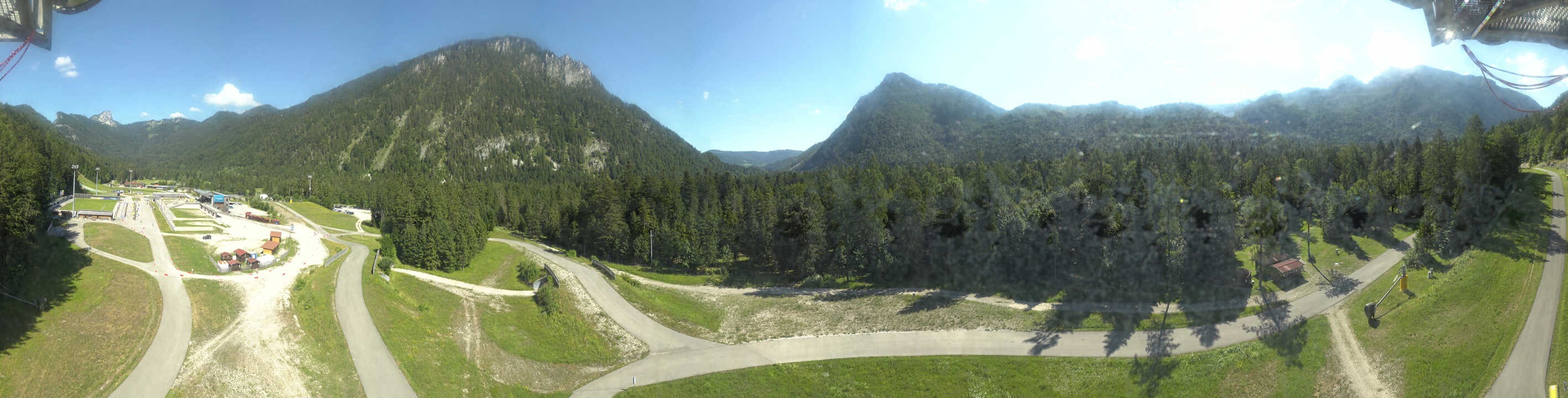 Archiv Foto Webcam Ruhpolding: Panorama Chiemgau Arena