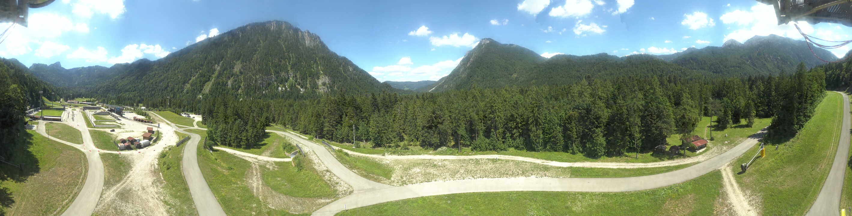 Archiv Foto Webcam Ruhpolding: Panorama Chiemgau Arena