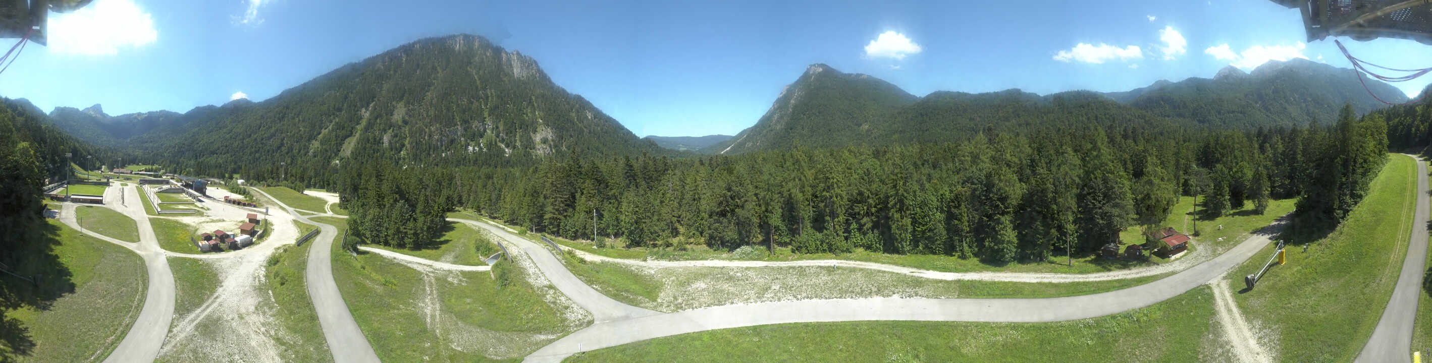 Archiv Foto Webcam Ruhpolding: Panorama Chiemgau Arena